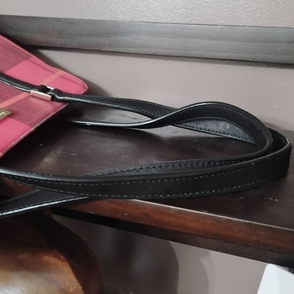 Kate Spade New York Newbury Lane Tote Red & Black Plaid & Saffiano Leather Trim - Picture 4 of 12